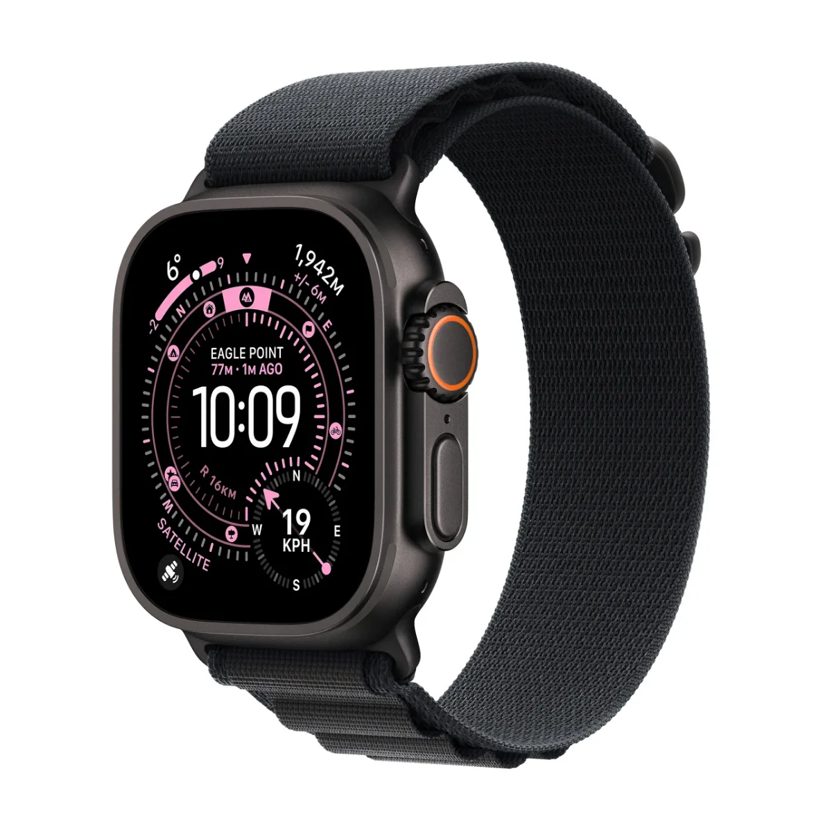 Apple Watch Ultra 3 GPS + Cellular / 49mm / Black Titanium / Medium Black Alpine LoopBand / MF0V4CL/A (2025) - Open Box (1 Year Warranty)